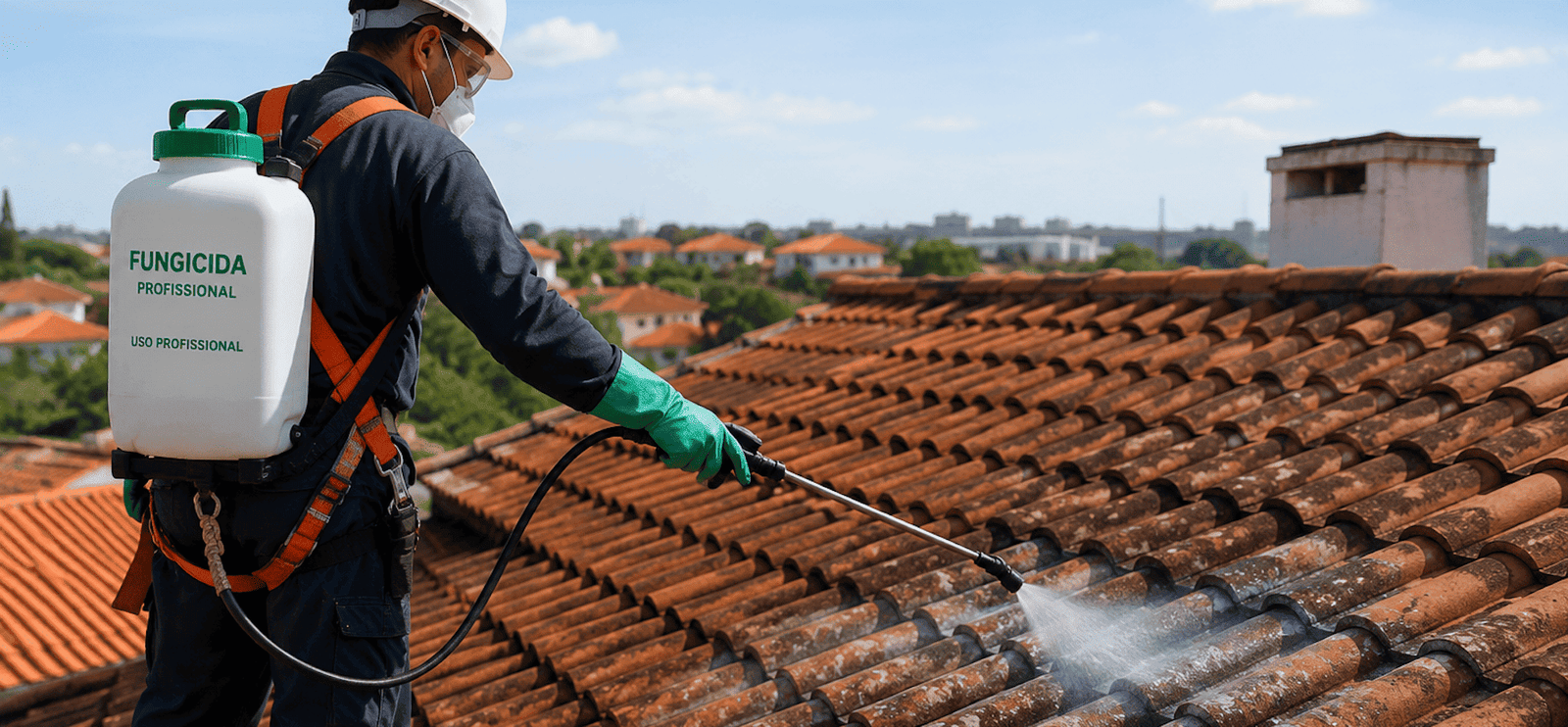 Limpeza de Telhados Como eliminar musgos e fungos sem provocar infiltrações nas habitações